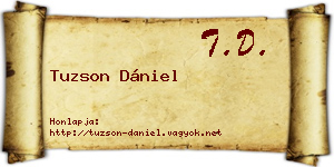 Tuzson Dániel névjegykártya